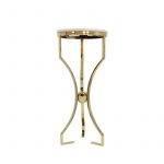 "METAL/MARBLE, HOURGLASS SHAPED  LEGS TA