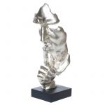 "RESIN 20""H SILENCE MAN, CHAMPAGNE 1629