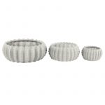 "CER PLNTR WHT S/3 8"", 12"", 19""W 7869