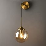 LAMPARA APLIQUE PARED PL075 COGNAC 15CM