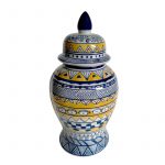 YELLOW/BLUE TEMPLE JAR VC10467-05
